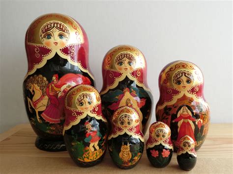 vintage matryoshka nesting dolls|genuine russian nesting dolls.